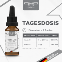 Vitamin D3 + K2, Tropfen
